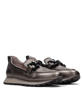 Mocasines Hispanitas Loira plomo mujer