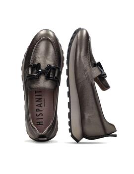 Mocasines Hispanitas Loira plomo mujer