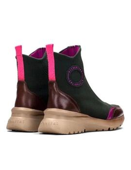 Botines Hispanitas Polinesia verde mujer