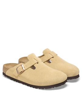 Zuecos Birkenstock Boston latte Cream