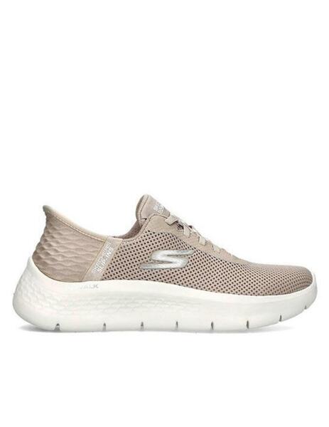 Skechers slip ins taupe mujer 124975
