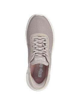 Skechers slip ins taupe mujer 124975