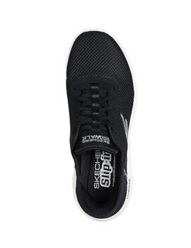 Deportiva Skechers slip ins negra 124975 mujer