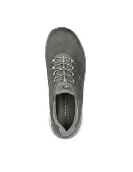 Deportiva elásticos Skechers gris mujer