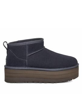 UGG plataforma ultra mini azul mujer