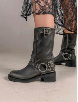 Bota Biker Bryan Soho en gris mujer