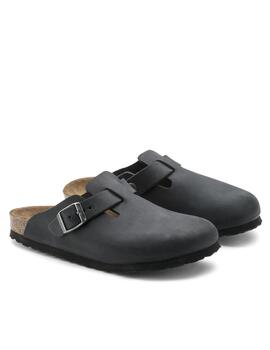 Zueco Birkenstock Boston negro hombre