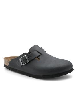 Zueco Birkenstock Boston negro hombre