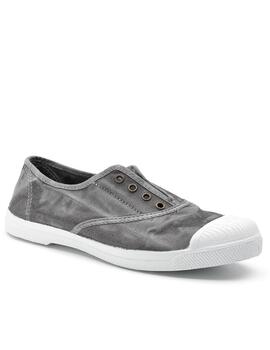 Zapatilla Natural world gris enzina 102E mujer 