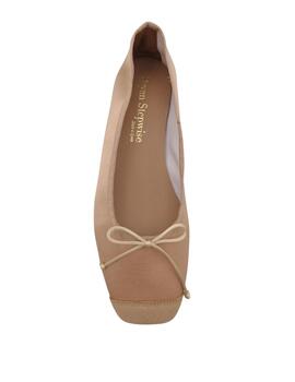 Bailarina Bryan camel en raso mujer