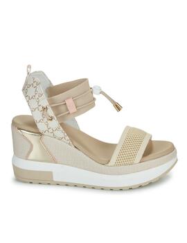 Sandalia Nero Giardini beige sport mujer