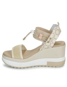 Sandalia Nero Giardini beige sport mujer