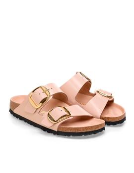 Sandalia Birkenstock Arizona beige Big buckle mujer