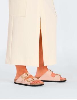 Sandalia Birkenstock Arizona beige Big buckle mujer