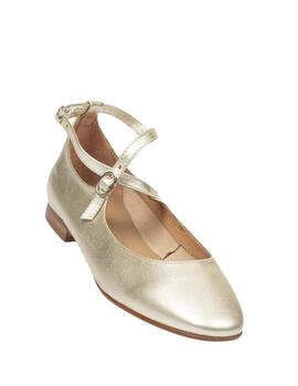 Bailarina Bryan dorada con hebillas mujer