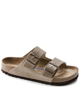 Sandalia Birkenstock piel marron mujer