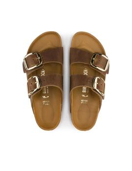 Sandalia Big Buckle marron Birkenstock mujer