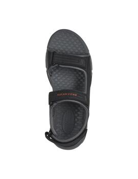 Sandalias Skechers Tresman en negro hombre