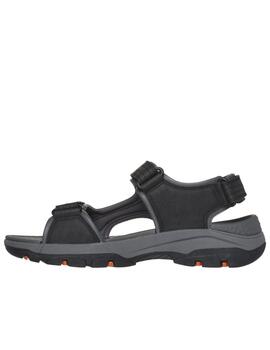 Sandalias Skechers Tresman en negro hombre