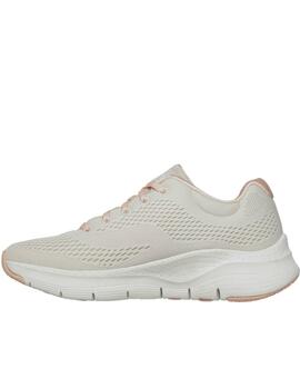 Deportivas Skechers Arch Fit beige mujer