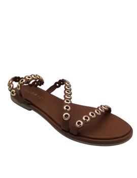 Sandalias Mosaic encuero 120 tachas mujer