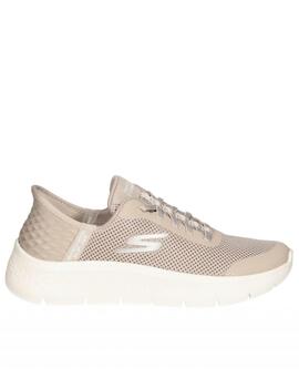 Deportivas Skechers taupe slipins de mujer 124836