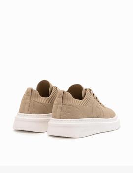 Deportivas Ecoalf bermudas beige mujer