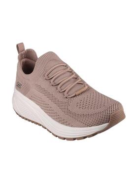 Deportiva Skechers Bobs en beige mujer 117027 