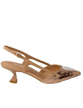 Salones Jeannot beige lentejuelas mujer