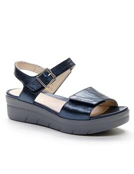 Sandalia Stonefly azul metalizada mujer  108232