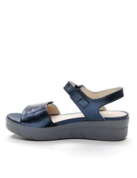 Sandalia Stonefly azul metalizada mujer  108232