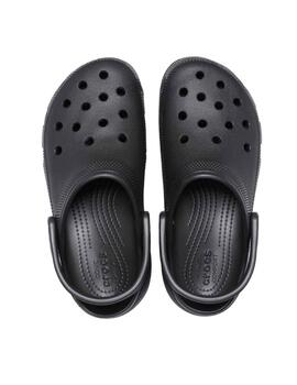 Zueco Crocs plataforma en negro classic