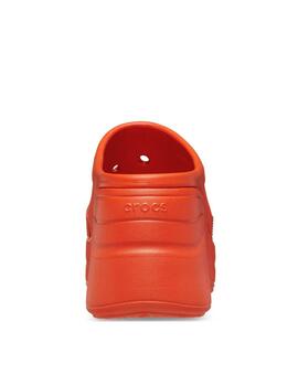 Zueco Crocs Siren naranja lava mujer