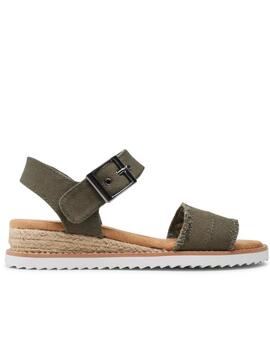 Alpargata Skechers 113541 oliva mujer