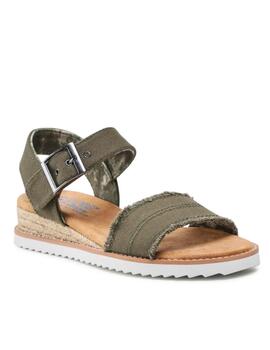 Alpargata Skechers 113541 oliva mujer