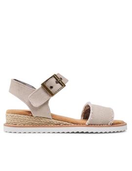 Alpargata Skechers taupe 113541 mujer