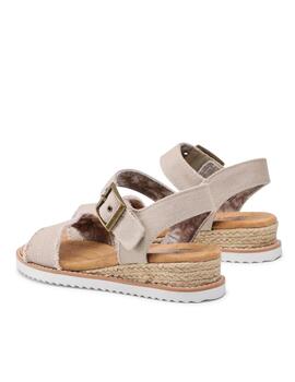 Alpargata Skechers taupe 113541 mujer
