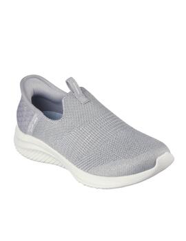 Deportiva Skechers Slipins gris mujer 149709