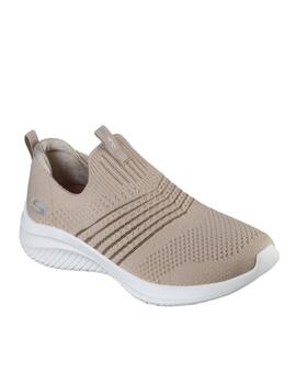 Deportiva Skechers sin cordones taupe 149855