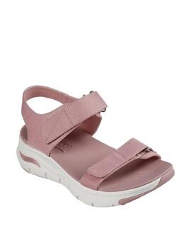 Sandalia Arch fit Skechers mauve mujer