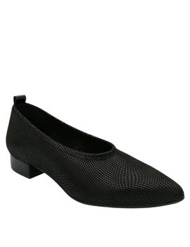 Zapato plano de licra negro